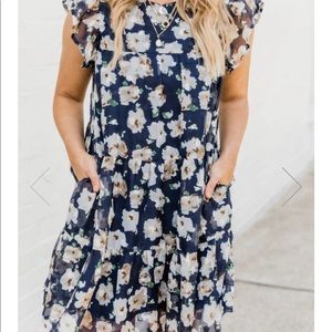 Pink Lily Floral Dress